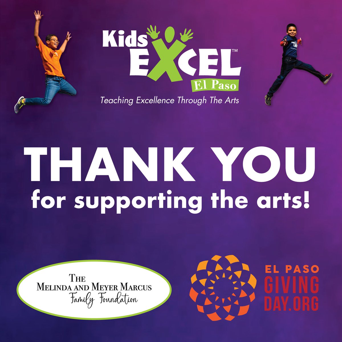 We are grateful! Thank you for another successful El Paso Giving Day 🎉