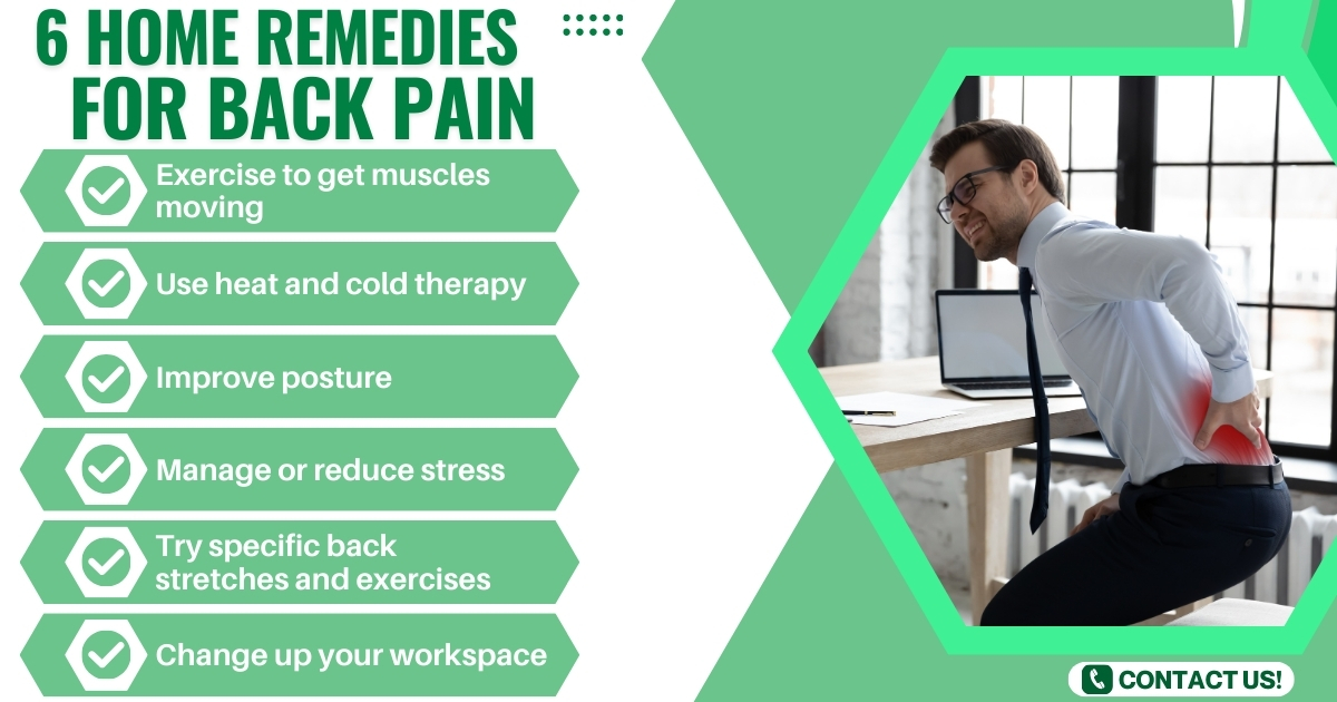 Hifai_Chiro's tweet photo. Are you dealing with back pain? Find relief with effective home remedies and self-care practices that can help ease your discomfort. If your pain lingers, worsens, or is accompanied by concerning symptoms, it’s important to seek professional help. Call us today. https://t.co/sAeH36OKDy