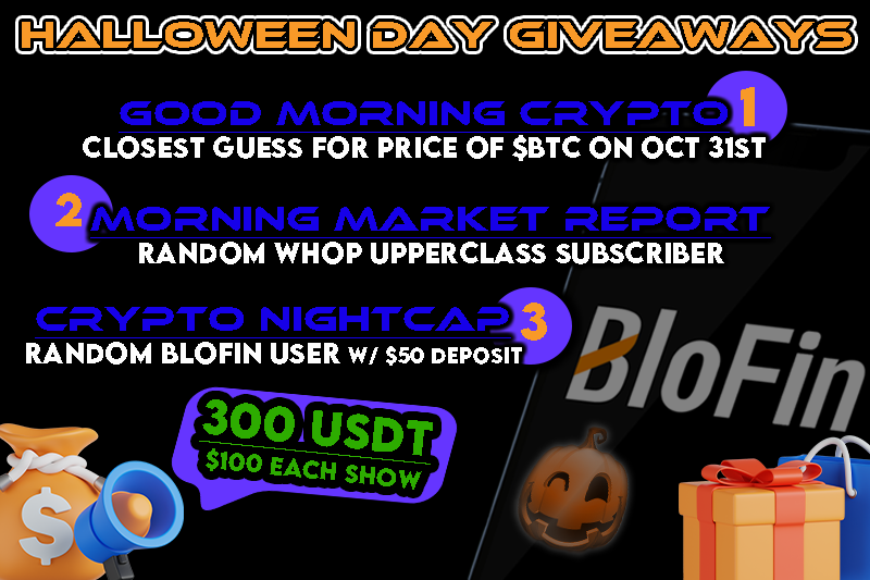 🎃Tune into Piper Academy this Halloween to hear if your ticker is called during our $300 USDT giveaway! Enter one of three separate $100 giveaways at your own risk! 🦇 Share this post and complete some (or all) of the requirements below to enter!

⏰ Showtimes (Eastern Standard