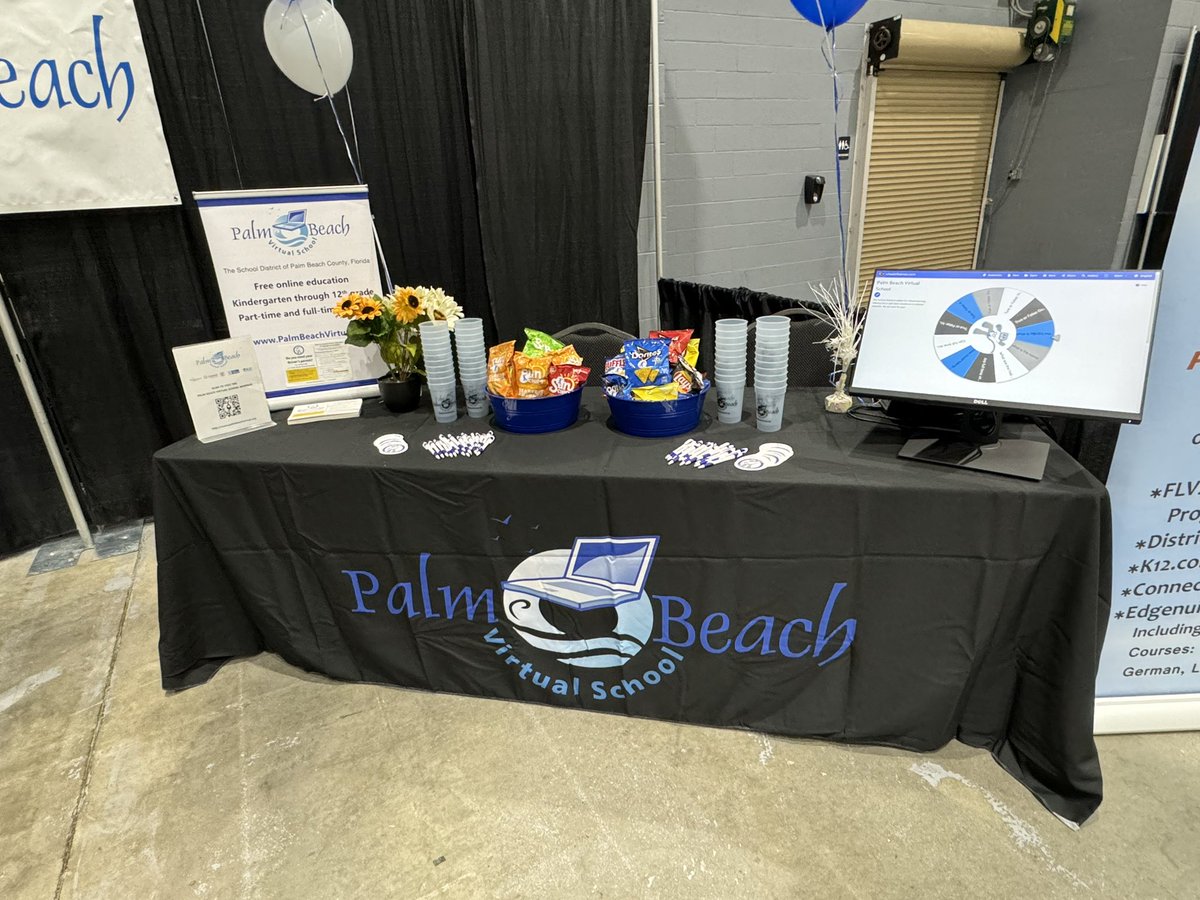 Director_BHenry's tweet photo. Showcase of Schools - “Charting Your Course to Success” - Palm Beach Virtual School is excited to be participating. @pbcsd https://t.co/v7PDNaKVWd