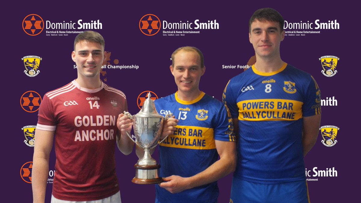 Wexford GAA (@officialwexgaa) on Twitter photo Robbie Brooks of <a href="/CastletownM/">Castletown Liam Mellows</a> and <a href="/GORahillys/">Gusserane O'Rahillys</a> joint captains Seán Ryan and John Roche with the Séamus Keevans Cup for the <a href="/DominicSmith06/">Dominic Smith Expert</a> Senior Football Championship. Which of the sides will get their hands on it again on Sunday?
Adult/Student/OAP tickets now on sale via Robbie Brooks of <a href="/CastletownM/">Castletown Liam Mellows</a> and <a href="/GORahillys/">Gusserane O'Rahillys</a> joint captains Seán Ryan and John Roche with the Séamus Keevans Cup for the <a href="/DominicSmith06/">Dominic Smith Expert</a> Senior Football Championship. Which of the sides will get their hands on it again on Sunday?
Adult/Student/OAP tickets now on sale via