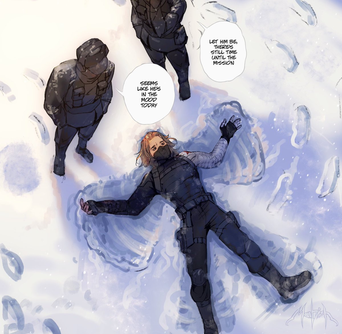 mohishko's tweet image. #WinterSoldier #BuckyBarnes #fanart #Hydra

☆ break time ☆