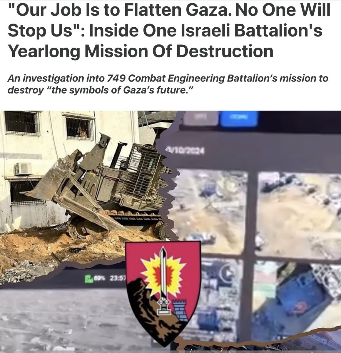 🚨🚨Incredible new investigation at <a href="/DropSiteNews/">Drop Site</a> by <a href="/ytirawi/">Younis Tirawi | يونس</a> &amp; <a href="/samivanderlip/">Sami Vanderlip</a>. Please share widely and read:  
dropsitenews.com/p/israel-749-b…