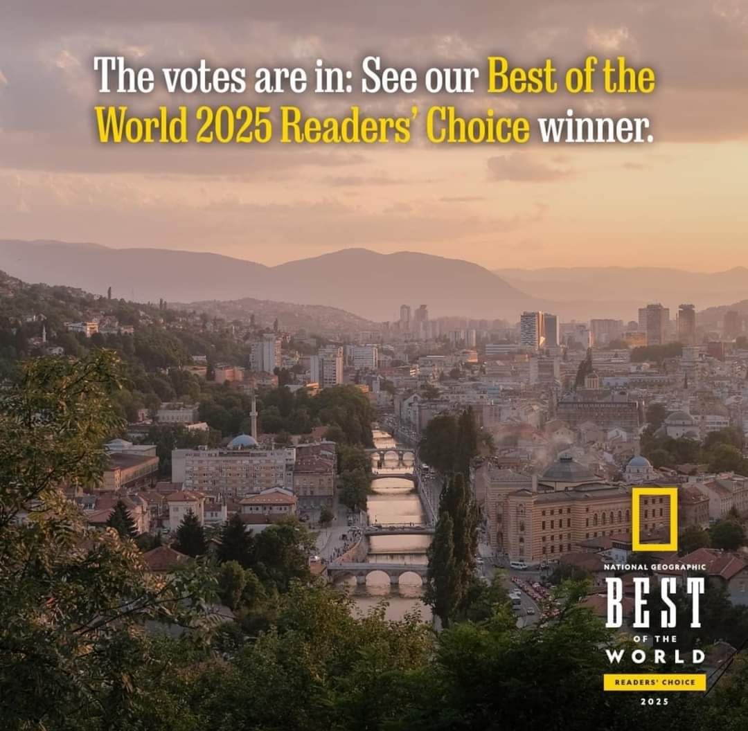 Martina Mlinarević (@martinamlinare1) on Twitter photo #Sarajevo 🇧🇦 is the best destination in the world for 2025!
The prestigious National Geographic Travel magazin awarded the capital of Bosnia and Herzegovina as the "Best in the World 2025" according to the choice of its readers! ❤️🇧🇦
<a href="/NatGeoTravel/">Nat Geo Travel</a> #Sarajevo 🇧🇦 is the best destination in the world for 2025!
The prestigious National Geographic Travel magazin awarded the capital of Bosnia and Herzegovina as the "Best in the World 2025" according to the choice of its readers! ❤️🇧🇦
<a href="/NatGeoTravel/">Nat Geo Travel</a>