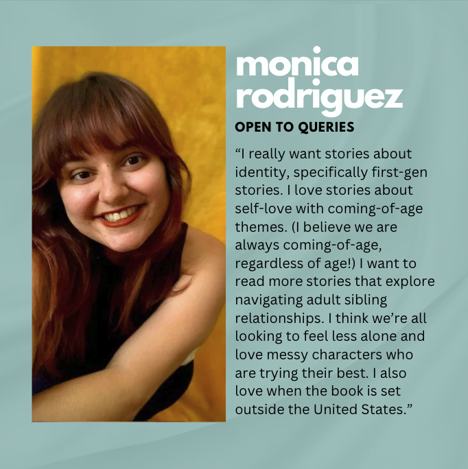 Context Literary Agency (@contextliterary) on Twitter photo What are we looking for in our #query inboxes right now? Check out some highlights from our team's #mswl!
If you're ready to submit, head over to our website: contextlit.com/submissions
<a href="/trydzinski/">Tamar Rydzinski</a> <a href="/jsinsheim/">Jessica Sinsheimer</a> <a href="/loveleemonicaa/">Monica Rodriguez 🇲🇽</a> What are we looking for in our #query inboxes right now? Check out some highlights from our team's #mswl!
If you're ready to submit, head over to our website: contextlit.com/submissions
<a href="/trydzinski/">Tamar Rydzinski</a> <a href="/jsinsheim/">Jessica Sinsheimer</a> <a href="/loveleemonicaa/">Monica Rodriguez 🇲🇽</a>