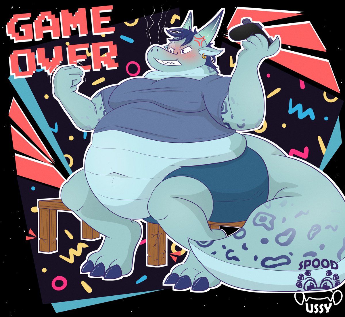 ❌ 𝗚𝗔𝗠𝗘 𝗢𝗩𝗘𝗥 ❌
I recently felt like drawing again and really wanted to practice a new style for how I approach my faces! I am actually happy with the more cartoony style!
Also it gave me an excuse to experiment with one of the new dragon OC I recently got! ✨