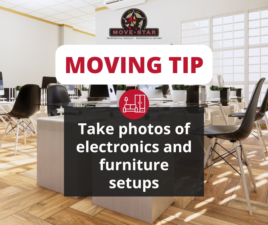 movestarinc's tweet image. Moving Tip: Before disassembling electronics or furniture, snap photos of the setup! It’ll save time and hassle when reassembling in your new home or office.

👉 Ready for a smooth, stress-free move? Contact us: movestarinc.com/contact-us/

#MovingTips #OrganizedMove #MoveStar