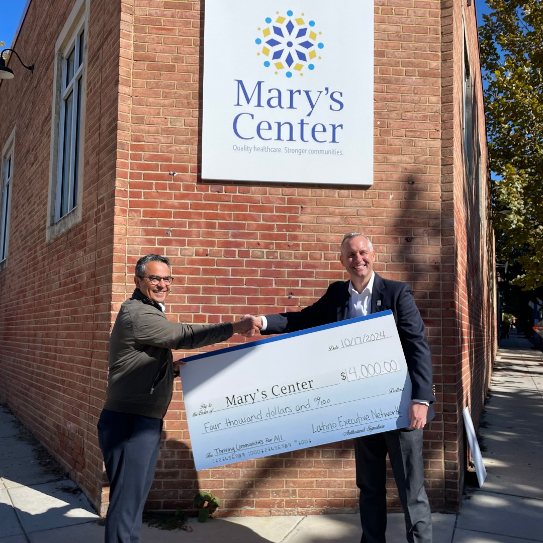 Mary's Center (@maryscenter) on Twitter photo Thank you, Latino Executive Network for coming to <a href="/MarysCenter/">Mary's Center</a> to present us with a $4,000 check for our participation at the #LENCup2024 polo match! Thank you for your support, @LatinoExecutiveNetwork !! Thank you, Latino Executive Network for coming to <a href="/MarysCenter/">Mary's Center</a> to present us with a $4,000 check for our participation at the #LENCup2024 polo match! Thank you for your support, @LatinoExecutiveNetwork !!