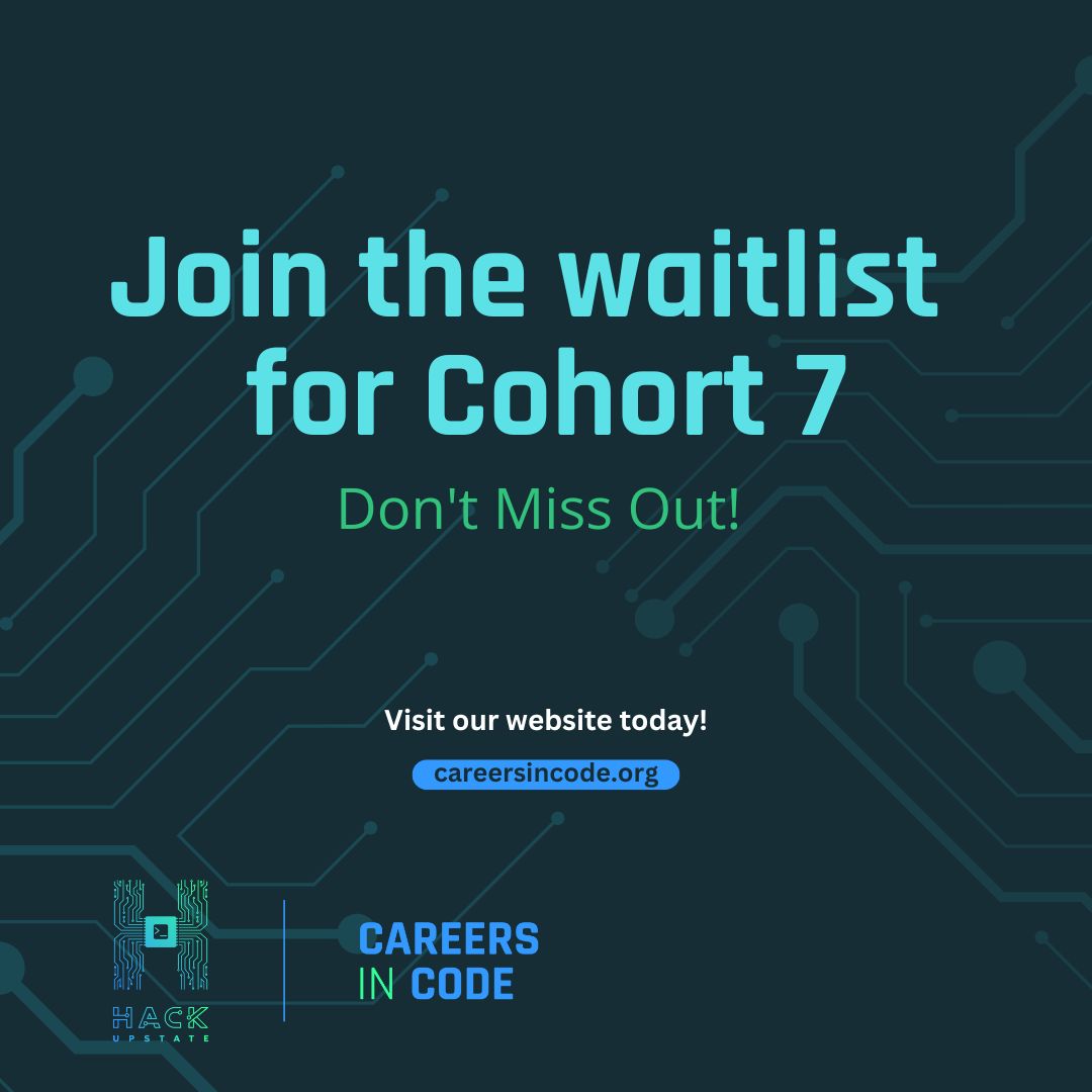 If you'd like to be among the first to know when applications open for future cohorts, join our waitlist! Visit careersincode.org to register, and you'll get an email when applications open up!