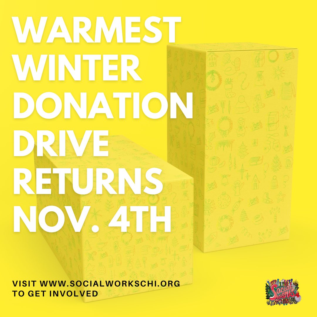 The 6th annual #WinterWinter Donation Drive, kicks off November 4th &amp; we need your help! Host a donation box  to help us collect items benefit local Chicago communities and our new SocialThreads store, a free clothing pantry by completing this form: docs.google.com/forms/u/1/d/e/…
