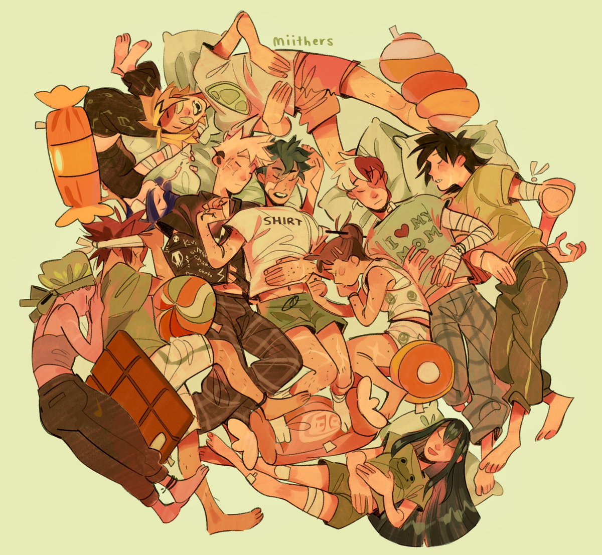 miithers's tweet photo. you gotta squint but the prompts are there!

#mha #bnha #bkdk #myherotober2024 #seroroki #kamijirou https://t.co/mGwjZ7aM1S