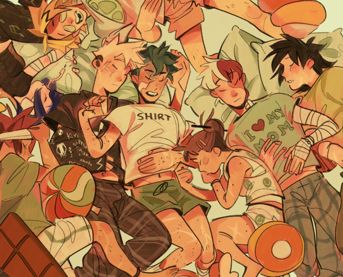 you gotta squint but the prompts are there!

#mha #bnha #bkdk #myherotober2024 #seroroki #kamijirou