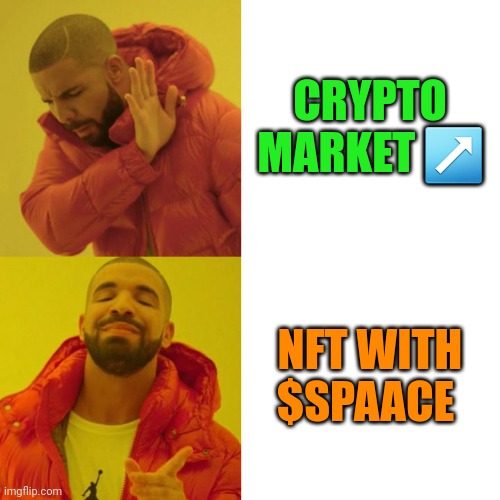 Mimzzz0999's tweet photo. "Crypto market? Nah, we're all about NFTs  with $SPAACE!" 👌🚀
@spaace_io

Who else agrees? 😎 #NFTArmy #SPAACERS #Crypto
#nfts #nft #memecoins #Memes https://t.co/rjnRyPLQ2P