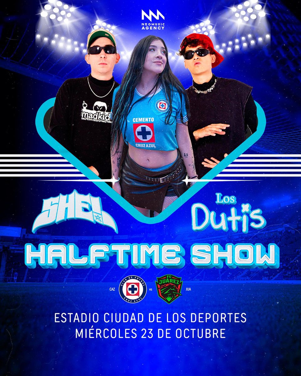 ¡Ya quiero ir a "Zapatear" con <a href="/LOSDUTIS/">Los Dutis</a> y con @SheiDjOfficial  en el estadio "Ciudad de los deportes" y ver ganar a mi <a href="/CruzAzul/">CRUZ AZUL</a> !

¡Vamos tod@s!