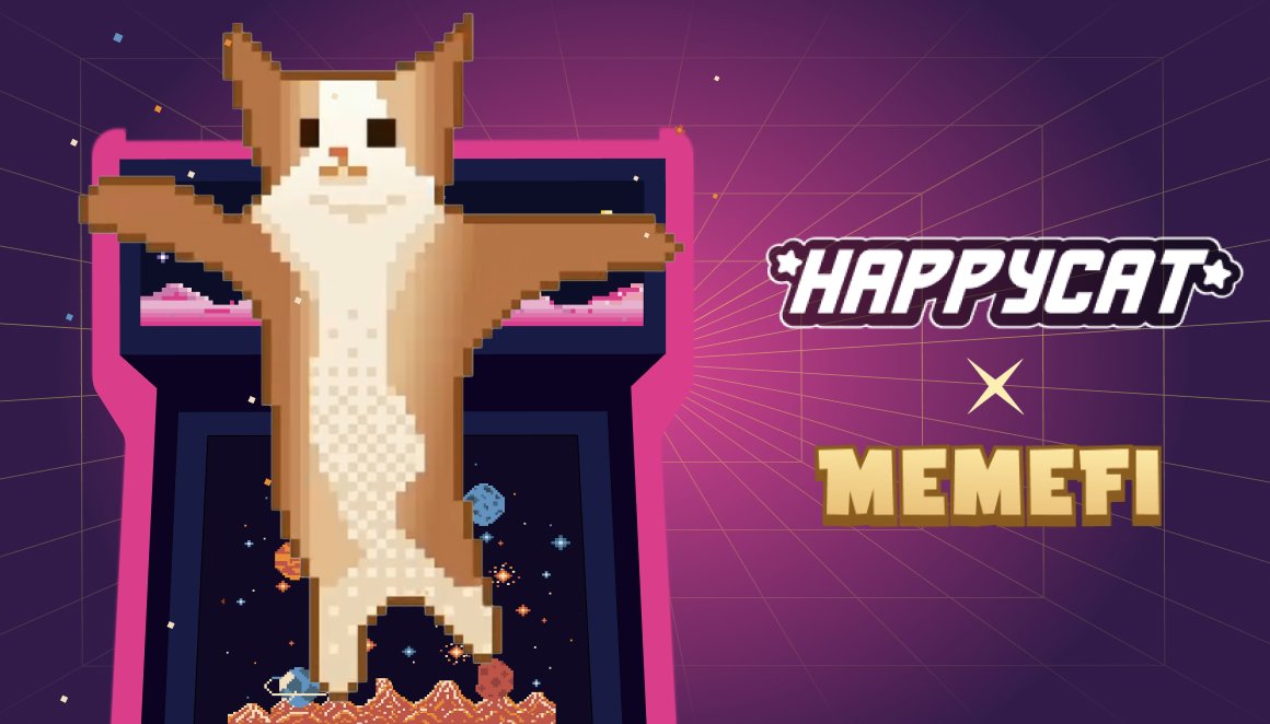 🚀✨ Big news, Meme lovers! Happy Cat is joining forces with MemeFi! 🎉

Happy Cat, the meme that has gone viral with over 1 billion shares, is officially licensed and ready to spread more joy! With MemeFi, a Web3 social tech game that combines a complex social economy with epic