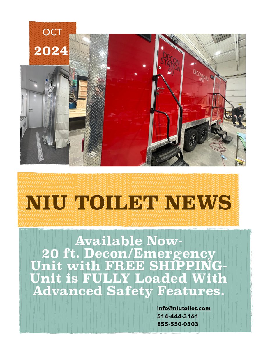 Safety Unit/Trailer- available NOW!!! Must sell!!! Priced to move!!! FULLY LOADED with all kinds of features- showers/toilet/exam rooms and more! #Decontamination
#HealthSafety
#ContainmentTrailer
#DeconTrailer
#EmergencyResponse
#PublicHealth
#Sanitization
#MobileDecontamination