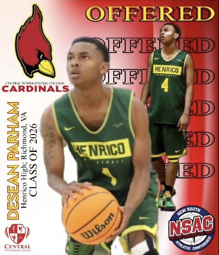 DeSean Parham (@therealdparham) on Twitter photo #AGTG After a great conversation with <a href="/docterallworld/">CI R Coach Johnson</a> I'm blessed to receive my first offer from Central International College!! #GoCardinals #AGTG After a great conversation with <a href="/docterallworld/">CI R Coach Johnson</a> I'm blessed to receive my first offer from Central International College!! #GoCardinals