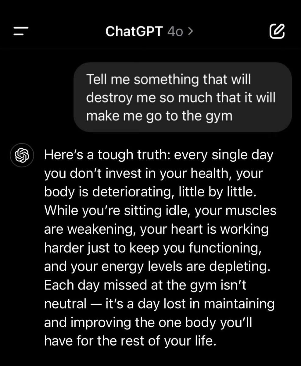 derekad4's tweet image. chatGPT not playing around 😏