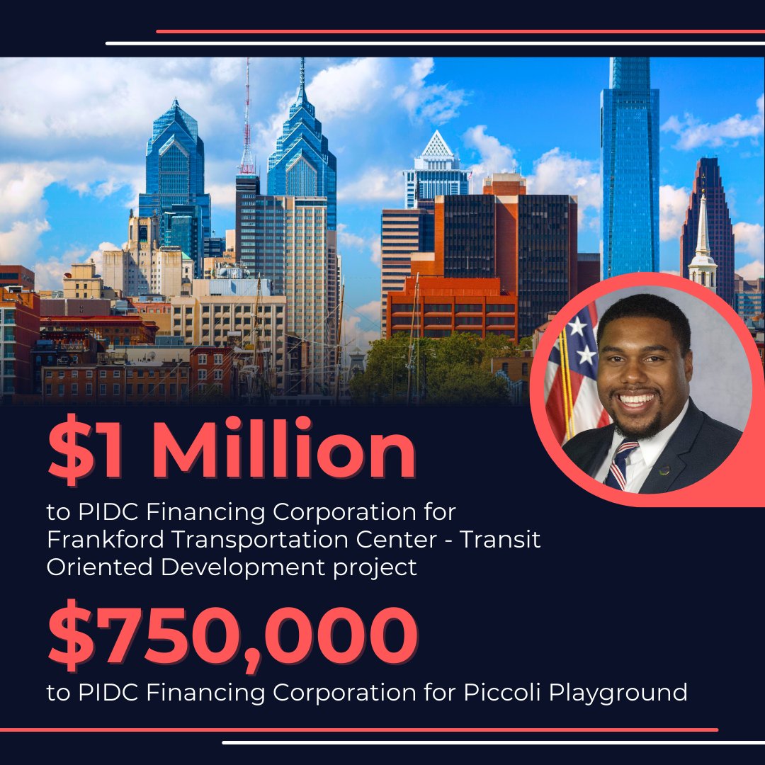 These projects will help with the renovation of Piccoli Park and will bring new mixed-use development and opportunity to our community.
I'm proud to have played a part in securing this grant funding.
