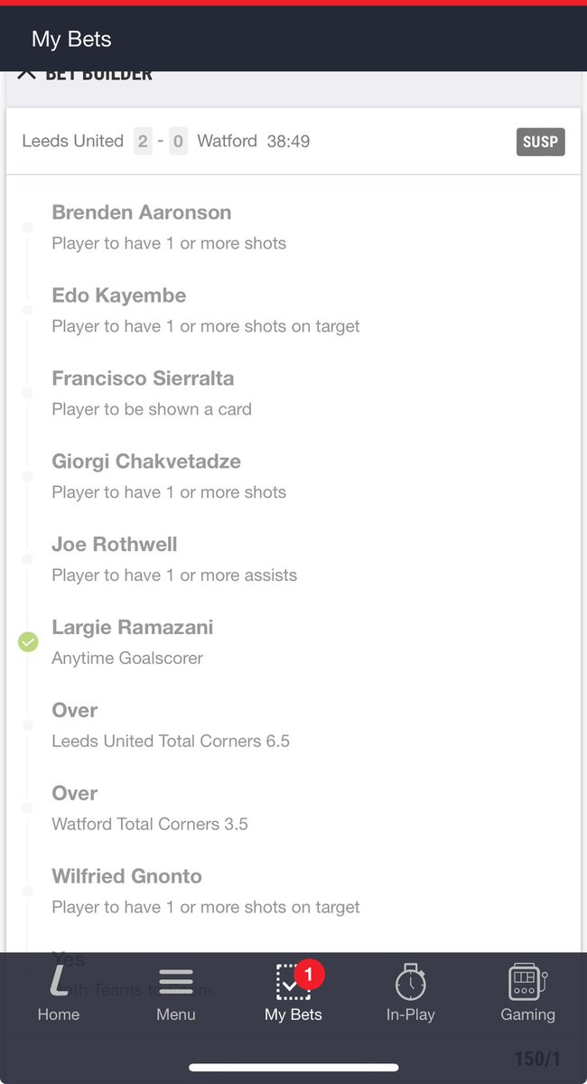 Niceytee's tweet photo. @Ladbrokes any idea why this has been suspended for the entire game and hasn’t ticked aaronson or chakvetadze shots? https://t.co/i5v1mrpJaJ