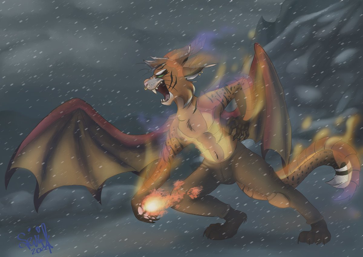 jaythecollie's tweet photo. Finally finished the concept art for my in-development #Skyrim webcomic!! #furryart #fantasy https://t.co/6uVXGmJTjm