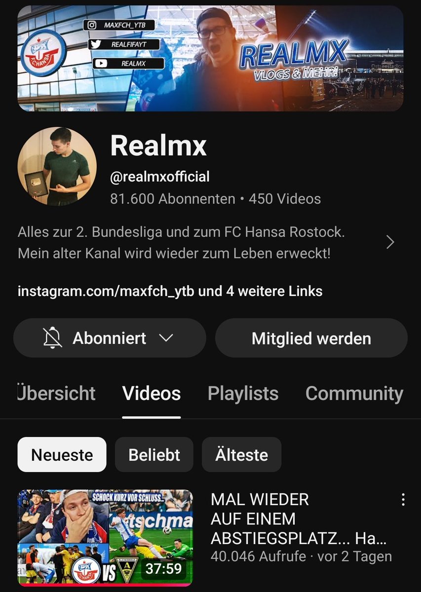 Durch seine Vlogs bekomme ich mit, was bei Hansa abgeht... 
Das ist ja grausam. 🤯