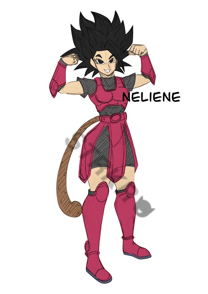 sickostriker's tweet photo. (OC) Taking a break from OCtober to post some silly lore.

What-If: In Universe 6, the righteous ancient saiyan deity was a woman? Meet one of Caulifla's ancestors.

#u6lore #dbsoc https://t.co/2EJh6bP9ws