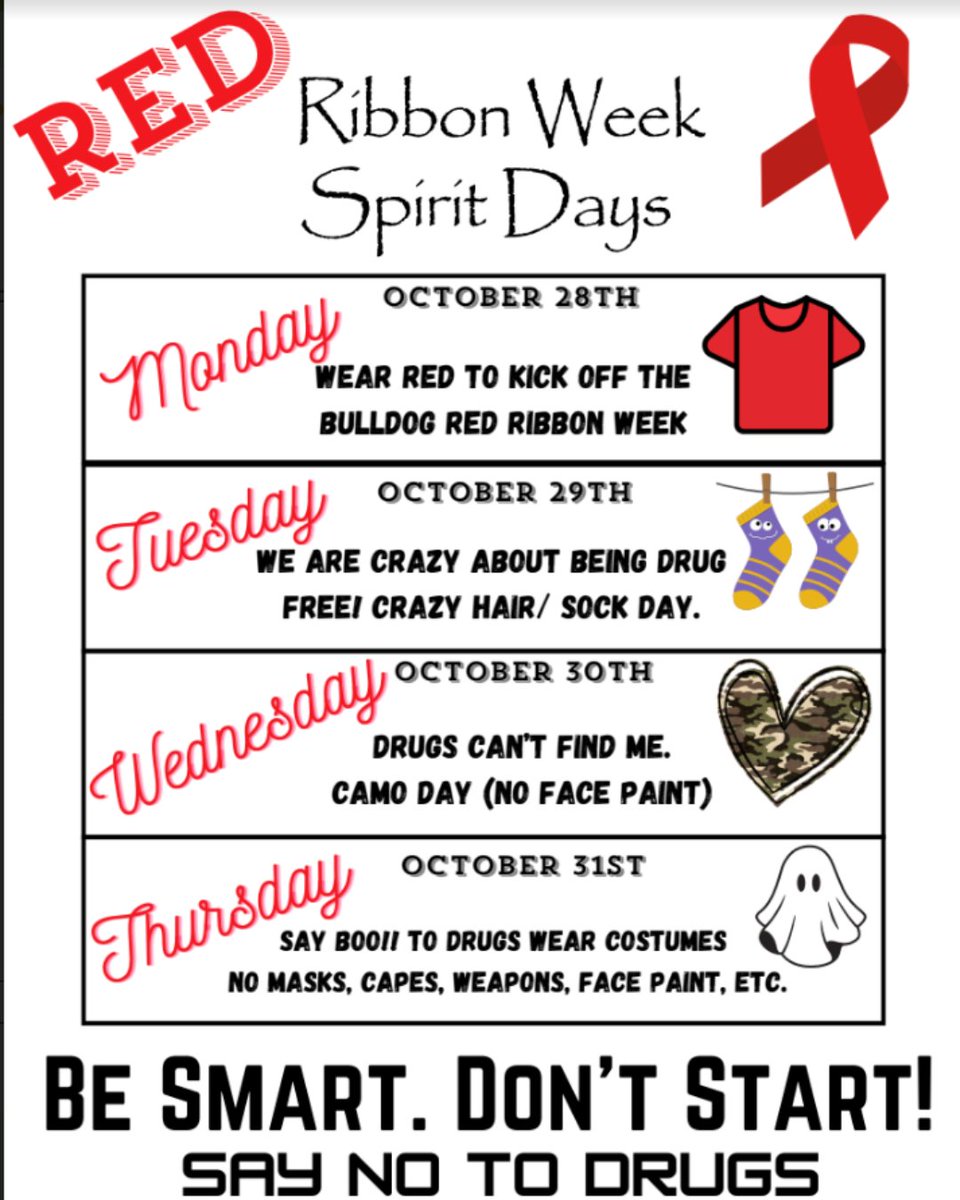 Red Ribbon Week is Oct 28-31!