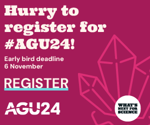 🏛️ Hurry to register for #AGU24, taking place in Washington, D.C. from 9-13 December! 🖥️ Virtual registration is also available. 

🗓️ Be sure to register by 6 November to take advance of early bird rates: lite.spr.ly/6002BSD4