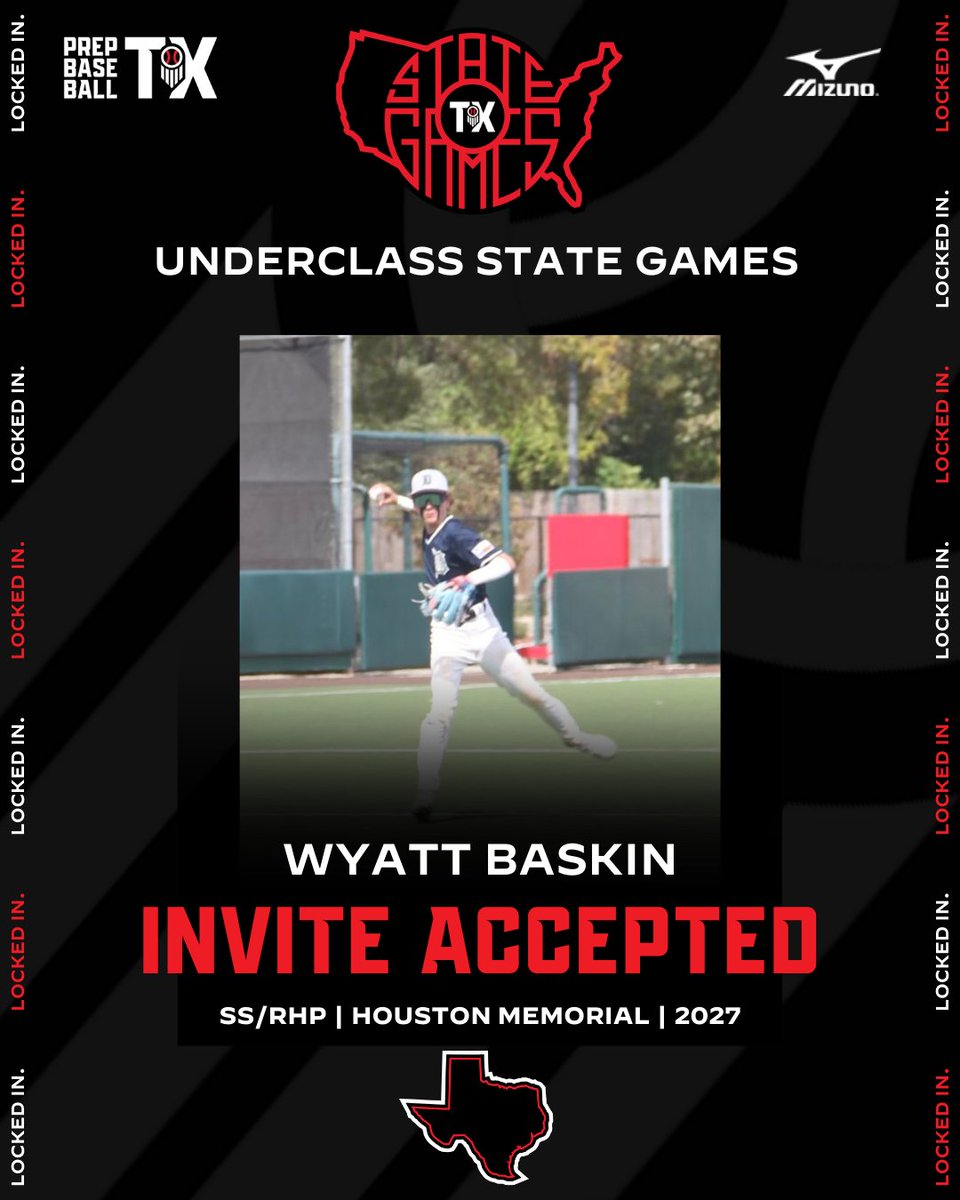 Prep Baseball Texas (@prepbaseball_tx) on Twitter photo ππ§πππ«ππ₯ππ¬π¬ πππππ πππ¦ππ¬ ππ§π―π’ππ πππππ©πππ
'27 SS/RHP Wyatt Baskin (<a href="/Baskin2Wyatt/">Wyatt Baskin</a>)
<a href="/MustangHardball/">Memorial Baseball</a> | <a href="/FiveStarPB/">5 Star Performance</a>
Baskin will join us at the Underclass State Games (2027's & 2028's) on 11/2-11/3.
More Info:Β loom.ly/bumg96g ππ§πππ«ππ₯ππ¬π¬ πππππ πππ¦ππ¬ ππ§π―π’ππ πππππ©πππ
'27 SS/RHP Wyatt Baskin (<a href="/Baskin2Wyatt/">Wyatt Baskin</a>)
<a href="/MustangHardball/">Memorial Baseball</a> | <a href="/FiveStarPB/">5 Star Performance</a>
Baskin will join us at the Underclass State Games (2027's & 2028's) on 11/2-11/3.
More Info:Β loom.ly/bumg96g