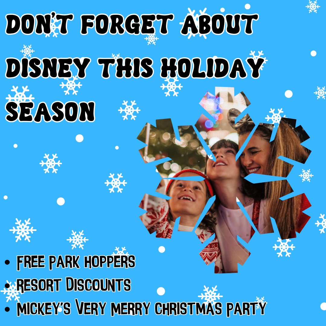RjtTravels's tweet photo. https://t.co/b3kaWemlTA
Some Great Deals for an End of the Year Disney Trip
-Free Park Hopper Tickets
-Room Discounts
-Mickeys Very Merry Christmas Party
-and more. . . . . 
Hit up RJT Travels today to get in on these great deals!
https://t.co/b3kaWemlTA https://t.co/tcatqWD27I