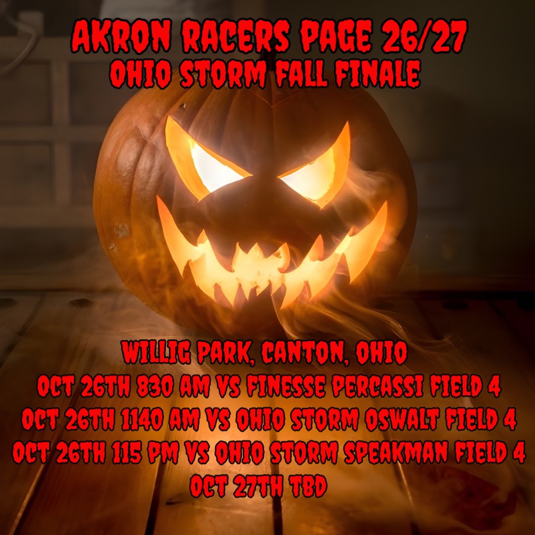 Well it’s that time year, it’s the last tournament until 2025. Come on out and watch this awesome team of young ladies compete on the field!