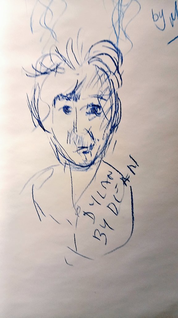 DeanKellyArts's tweet photo. Glad to be at the launch of @galwaycomedy, bit of craic at @thedylanmoran's curated show at #OutsetGallery. There was drawing, including Dylan drawing Kevin Healy, @yterrylc drawing my roundness, and I had a go with Dylan. My favourite festival of all the Galway, am, festivals. https://t.co/DHxQbX0Jk7