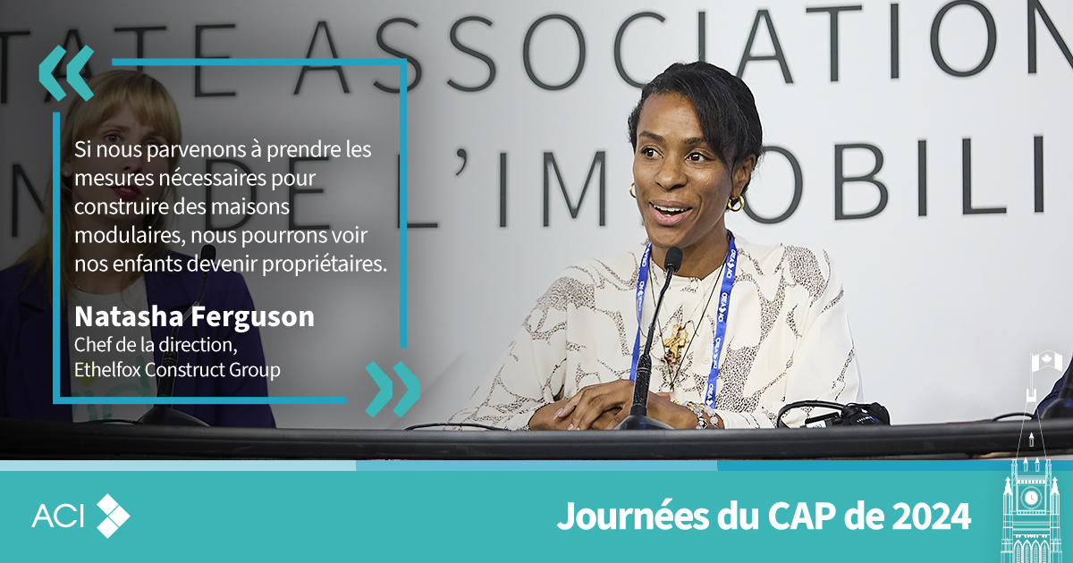 CREA_ACI's tweet photo. Une approche innovatrice est nécessaire pour augmenter l’offre de logements au Canada. Merci à Jessi Rudisuela, VIDA Living, Natasha Ferguson, @ETHELFOXGROUP et @mikejcw, @westendhba de nous faire part de leurs réflexions sur les voies possibles à suivre. #CAP24ACI https://t.co/WhH7RrJdnC