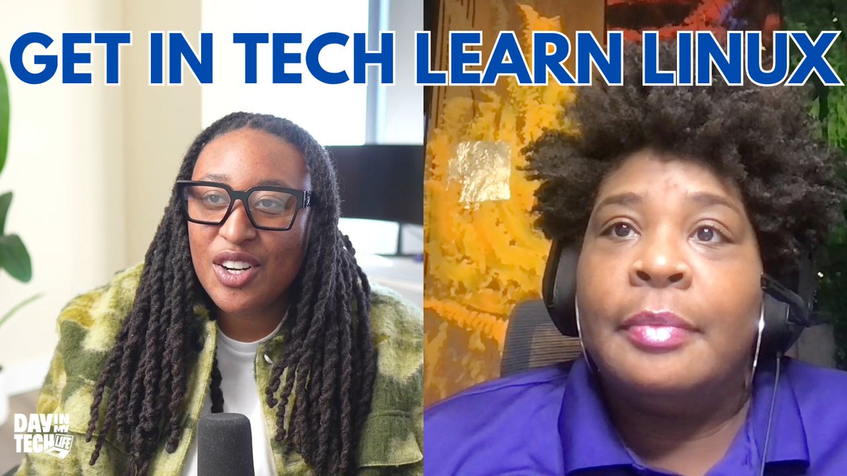 SymoneBeez's tweet photo. New episode of #DayInMyTechLife featuring @WomenInLinux ! Tameika talks about making over $300,000/yr by learning Linux and working in DevSecOps and why everyone in tech should learn Linux.
Watch now and subscribe! https://t.co/Rio2oq2a11 https://t.co/2KaRDAOrGS