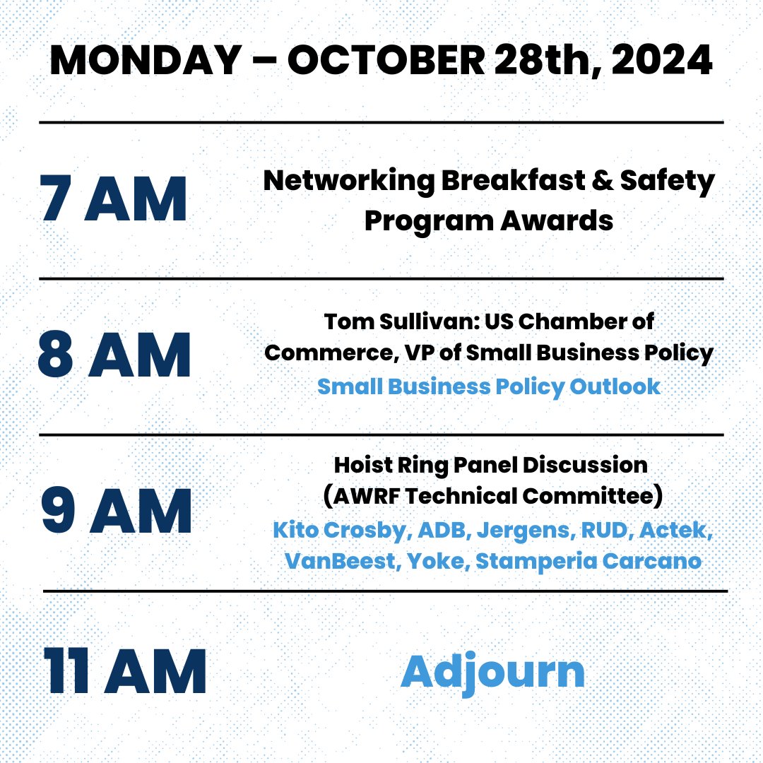 awrf's tweet image. Our General Meetings are packed with value, including exclusive insights from top speakers.

AWRF.org/2024-Fall-Gene…

#AWRF #FallMeeting #TechnicalCommittee #Speakers