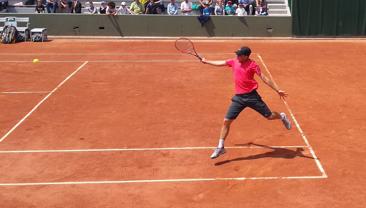 MertovsTDesk's tweet photo. My album's full of photos of #Thiem that I took at various tournaments. This one's from #RG2015 when he nails a backhand return winner. He was impressive to watch up close, his preparation for shots, his footwork, defense-to-offense transition, etc.
Enjoy your retirement champ 🥂 https://t.co/0ecw3S1Wgg