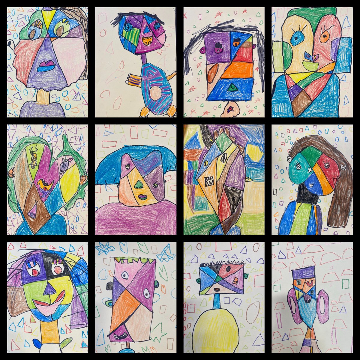 Mrs. G's BBP Artists (@mrs_bbp) on Twitter photo Why make realistic self-portraits when 1st graders can create them in the unique style of Cubism? Check out these Pablo Picasso-inspired self-portraits! <a href="/BBPSylvan/">@BBPSylvan</a> <a href="/BPESchool/">Blue Point Elementary School</a> <a href="/BBPArtandMusic/">@BBPArtandMusic</a> <a href="/BBPSchools/">Bayport-Blue Point</a> <a href="/BBPSEABBS/">SEA-BBS Community</a> Why make realistic self-portraits when 1st graders can create them in the unique style of Cubism? Check out these Pablo Picasso-inspired self-portraits! <a href="/BBPSylvan/">@BBPSylvan</a> <a href="/BPESchool/">Blue Point Elementary School</a> <a href="/BBPArtandMusic/">@BBPArtandMusic</a> <a href="/BBPSchools/">Bayport-Blue Point</a> <a href="/BBPSEABBS/">SEA-BBS Community</a>