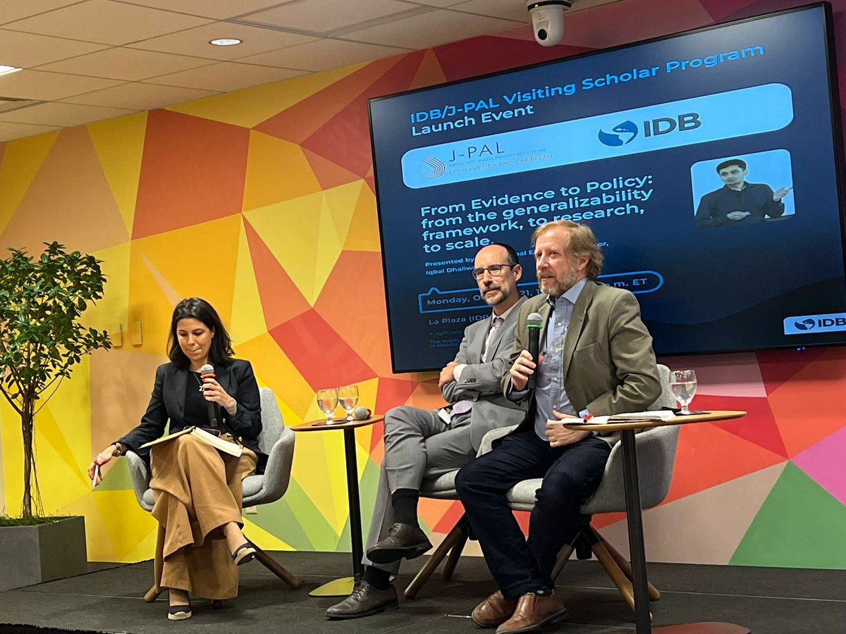 anamibanez's tweet photo. Evidence underpins development projects that successfully lower poverty and inequality, foster growth and address climate change in #LAC. We are thrilled to announce our new visiting researcher program with @JPAL and look forward to insights that lead to positive change in #LAC https://t.co/Rp3qUWqZzO