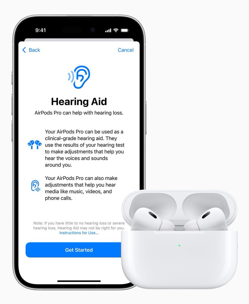 HKS_Media's tweet image. From a more affordable hearing aid coming to AirPods Pro 2, to new braille control features on iOS 18, @Apple continues to innovate for the disability community. That’s why they’re one of our #AccessAbility Award winners today! 

Thank you @tim_cook and the whole Apple team!