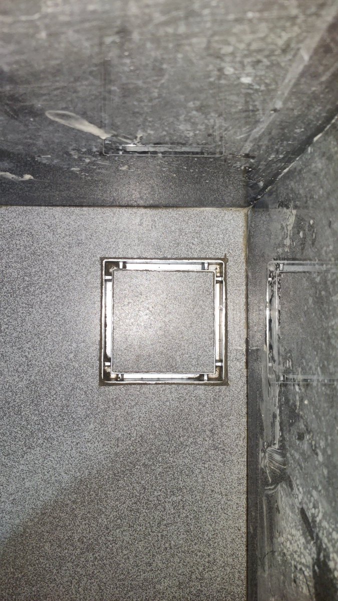 Bathroom drain cutting