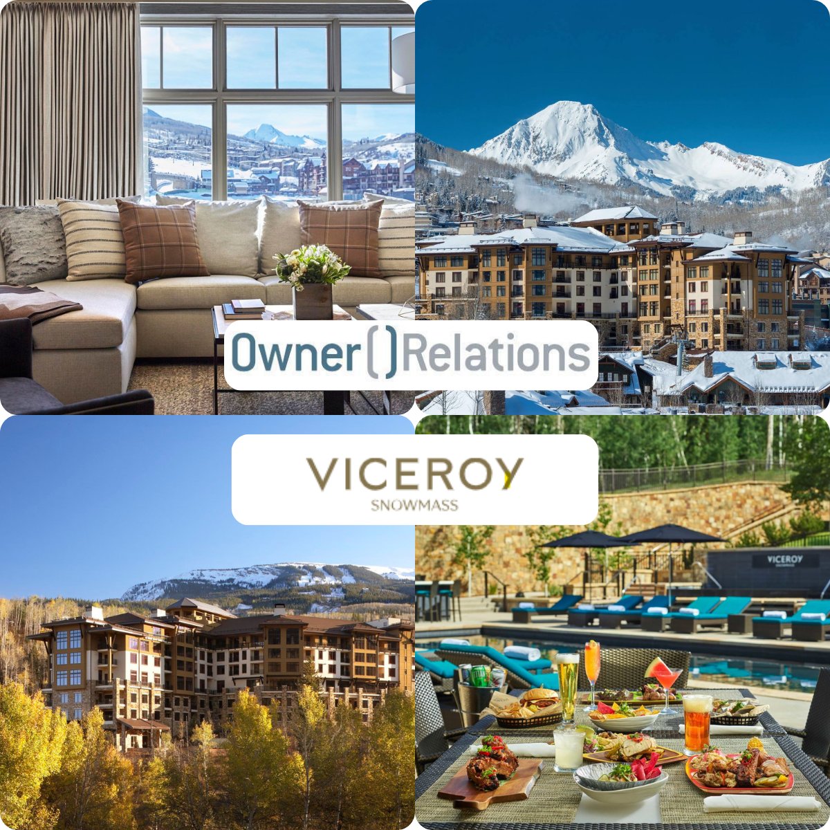 OwnerRelations's tweet image. We are thrilled to welcome #ViceroySnowmass to Owner Relations! Proud to partner with the team in #Colorado, providing guests with luxury experiences by the majestic peaks of Snowmass. Here’s to new beginnings and shared goals! 🏔️ #OperaCloud #OwnerRelations #HospoTechnology