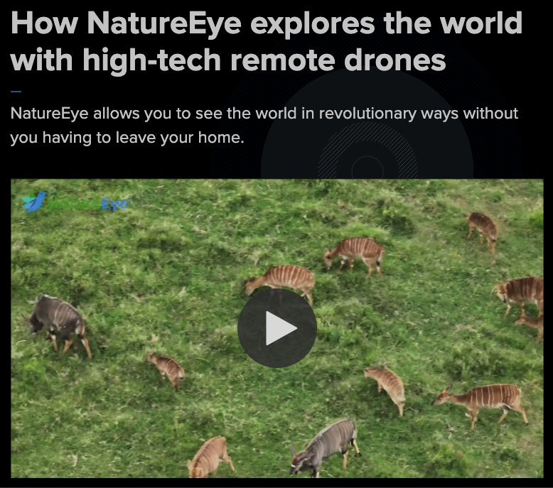 This Earth 8 story on CBS reflects what drives us at NatureEye: making global exploration accessible through remote drone experiences. cbs8.com/article/news/l…
Watch as journalist Shawn Styles flies our drones remotely in Machu Picchu in Peru and Elephant Sands in Botswana and