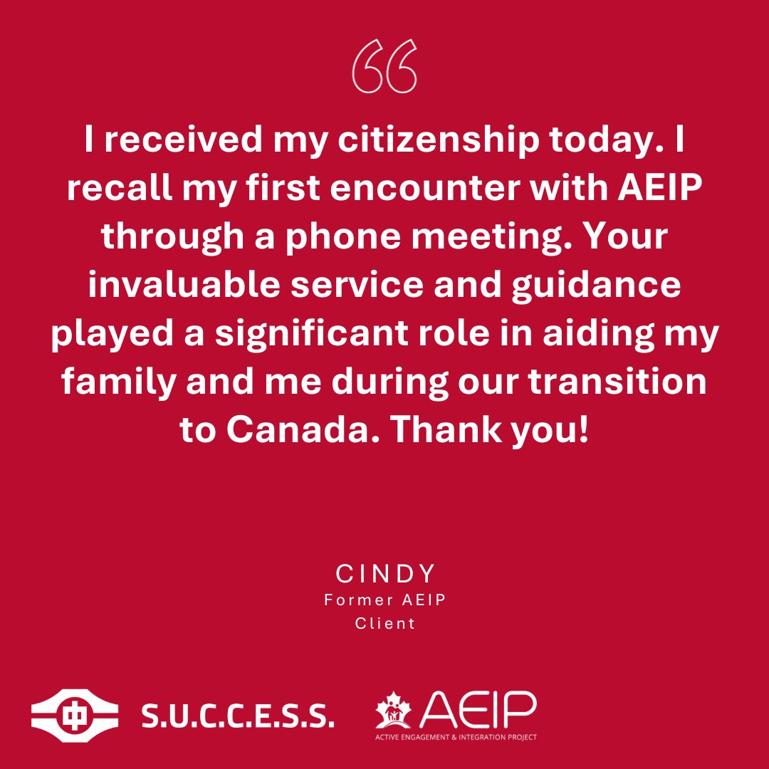 One of our past clients recently reached out to share the exciting news of receiving their Canadian citizenship. We’re proud to have played a role in supporting their family’s transition to Canada. Congratulations to them on this incredible achievement!
aeipsuccess.ca