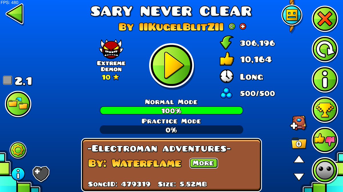 zNovaaa's tweet image. SARY NEVER CLEAR 100% 2nd hardest gg