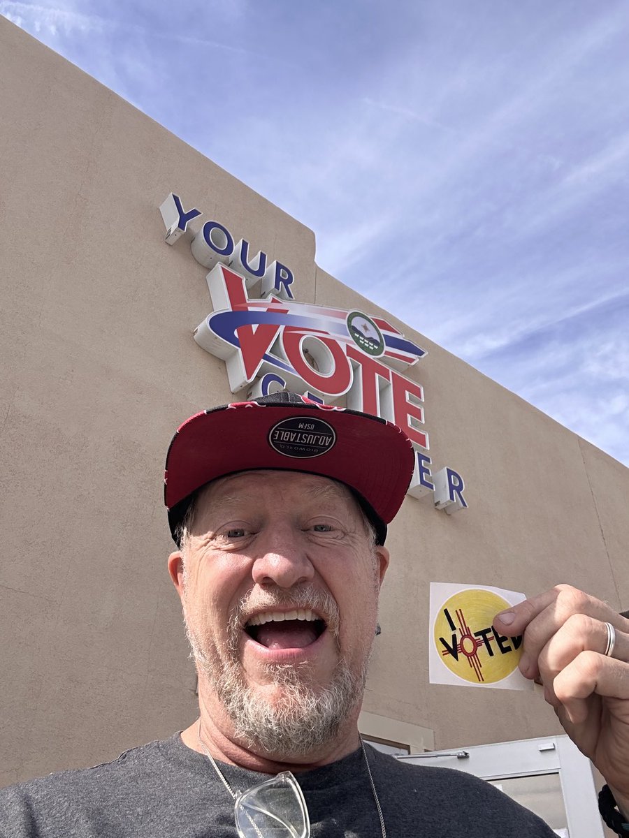 Permanent mail-in ballot scanned in and dropped off at polling location took 30 seconds and I still got a sticker this is the way!