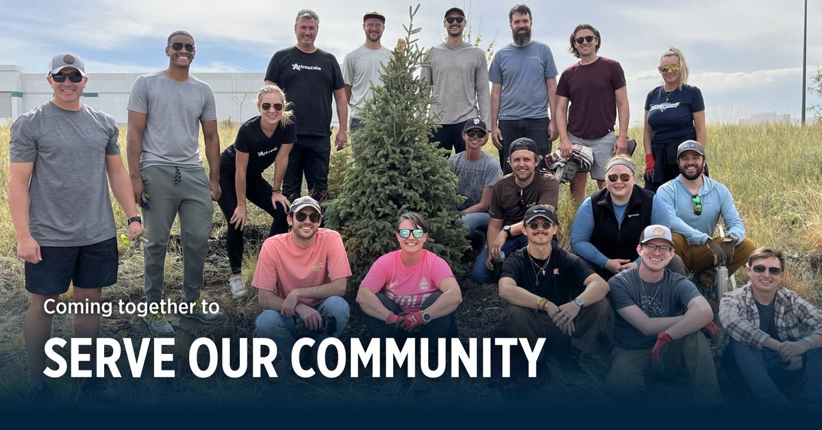 Supporting sustainability in space starts with protecting our environment here on Earth. Our  team recently swapped spreadsheets for shovels and helped plant 30 trees in northeast Denver! Thanks for having us, <a href="/denverparksrec/">Denver Parks & Recreation</a>! 🌳🤝🏻   #WorkInSpace #sustainability