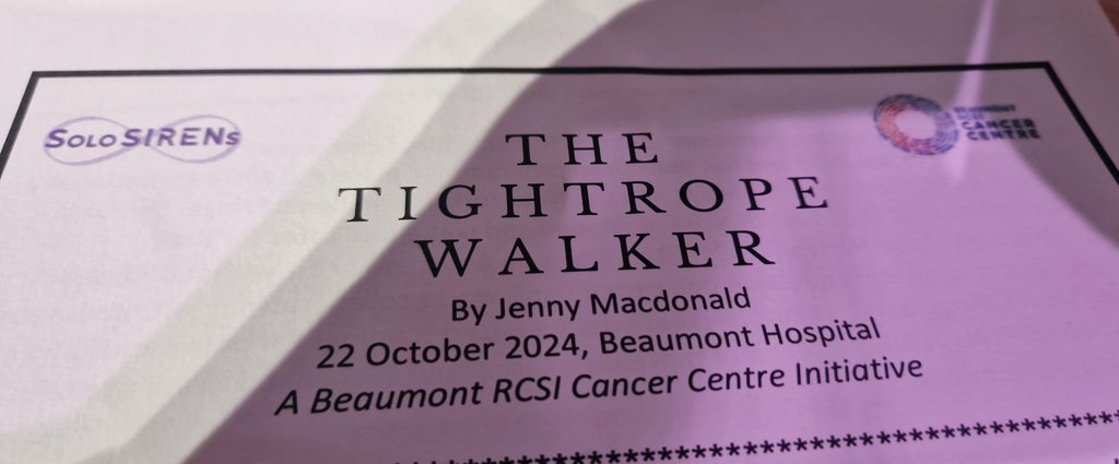 Dr Sandra Roche (@roche_san) on Twitter photo One of the less expected perks of the job today! This evening <a href="/solosirens/">SoloSIRENs</a> Jenny MacDonald presented her show, The Tightrope Walker. An accessible insight into the patient perspective. Thanks to <a href="/CancerCentreIre/">Beaumont RCSI Cancer Centre</a> for organising. One of the less expected perks of the job today! This evening <a href="/solosirens/">SoloSIRENs</a> Jenny MacDonald presented her show, The Tightrope Walker. An accessible insight into the patient perspective. Thanks to <a href="/CancerCentreIre/">Beaumont RCSI Cancer Centre</a> for organising.