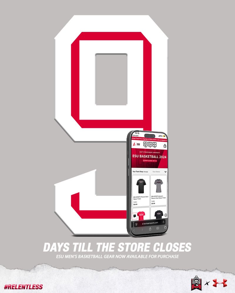 ‼️ALL FANS AND ESU MBB SUPPORTERS, click on the link below to order exclusive team gear ‼️

Shop closes on October 31st so get your orders in now! 🔥🔥🔥

bit.ly/3NAUoe0