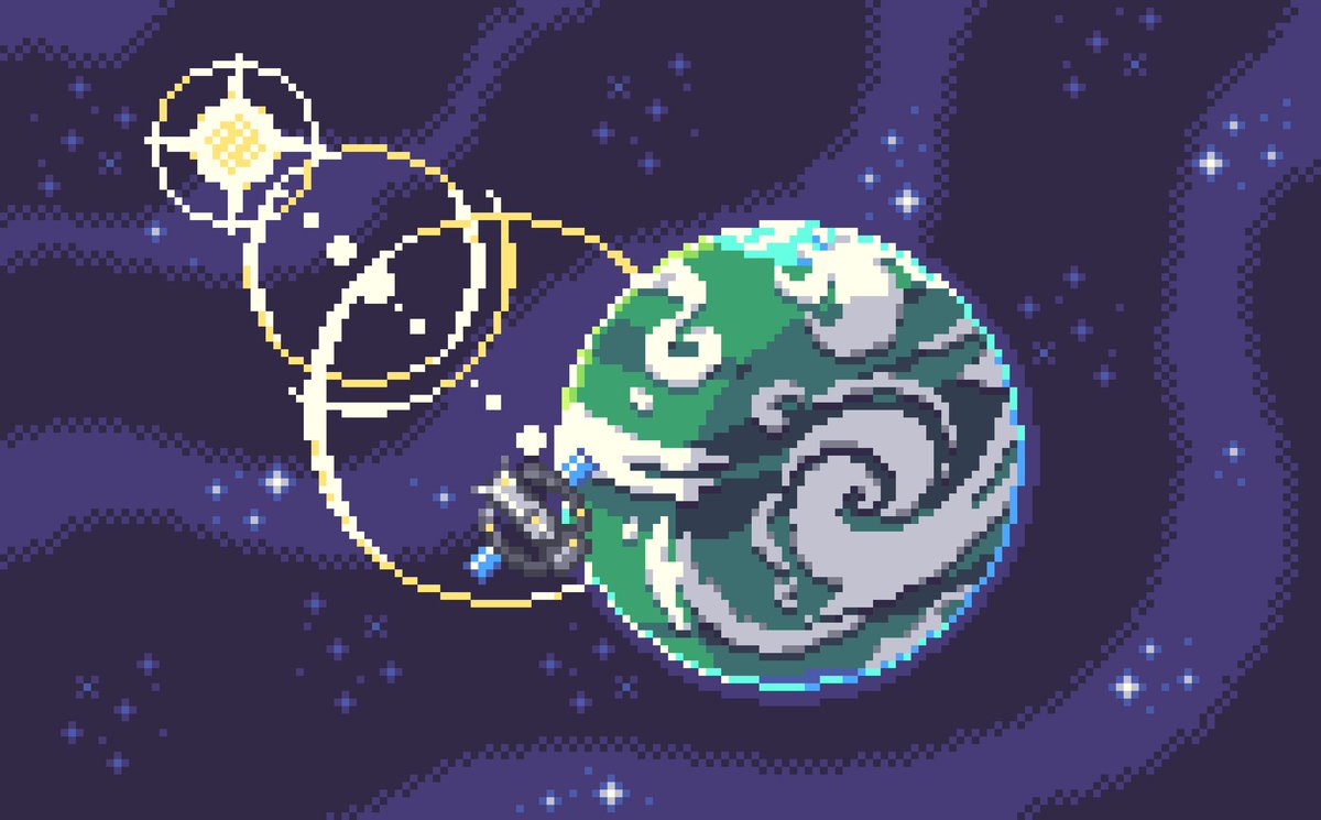 pixylac (@pixylac) on Twitter photo A mysterious station in #orbit above a lonely, distant planet ๐ช๐
<a href="/Pixel_Dailies/">Pixel Dailies</a> #pixel_dailies #pixelart #ใใใ็ตต A mysterious station in #orbit above a lonely, distant planet ๐ช๐
<a href="/Pixel_Dailies/">Pixel Dailies</a> #pixel_dailies #pixelart #ใใใ็ตต